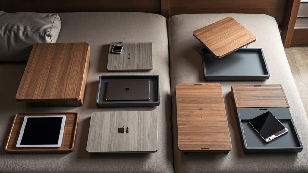 console tablet trays selection