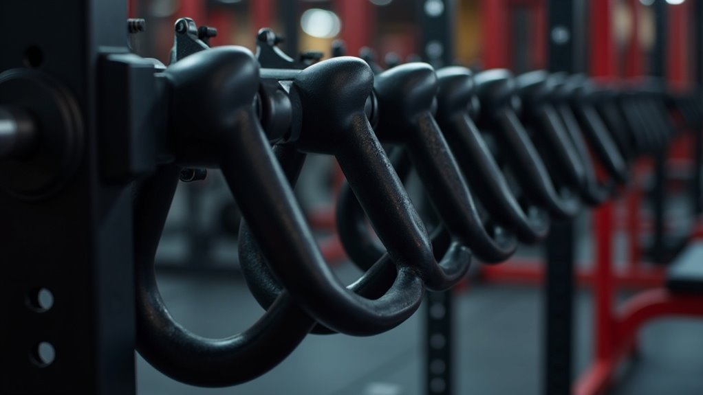 durable rack mounted dip handles