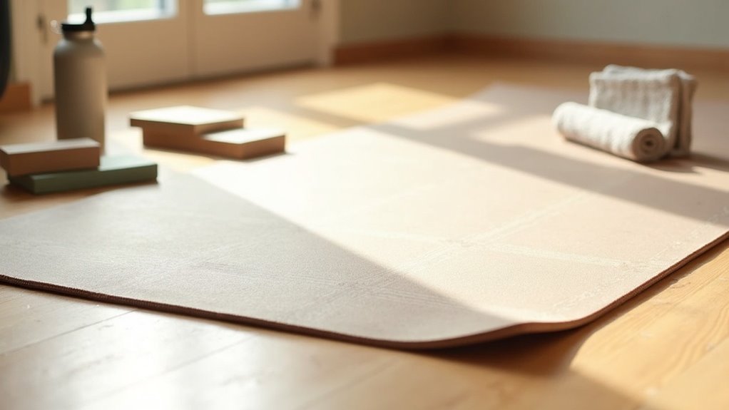 flat stretching mat design