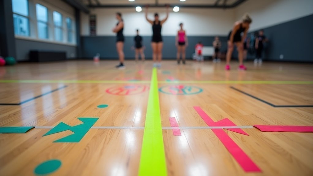 marking floor lifting zones