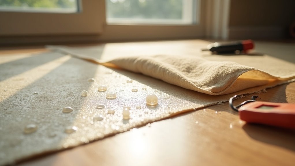 moisture detection under flooring
