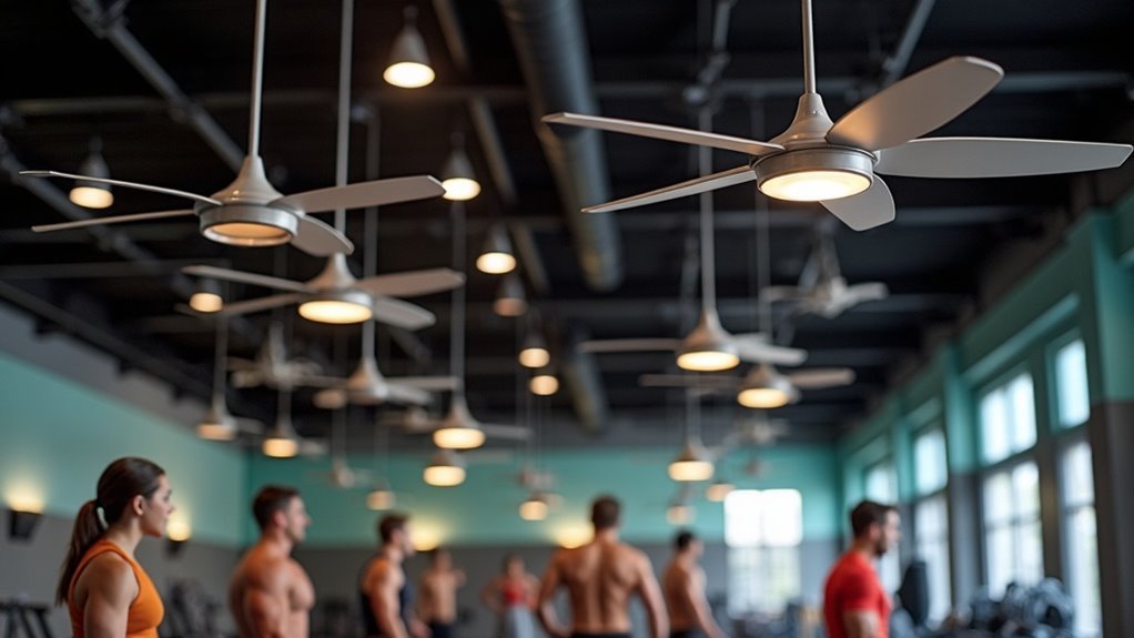 optimal gym ceiling fans