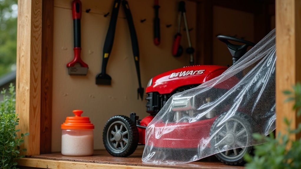 protect outdoor equipment storage