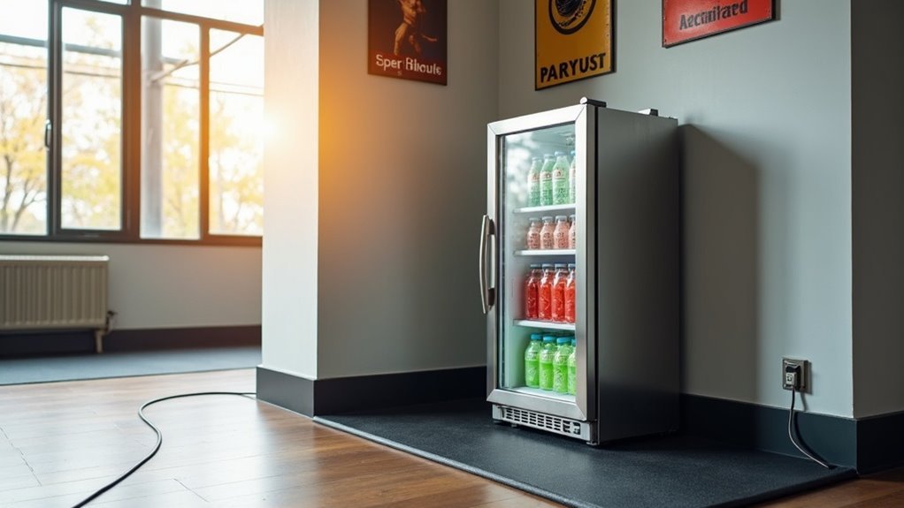 safe small fridge storage