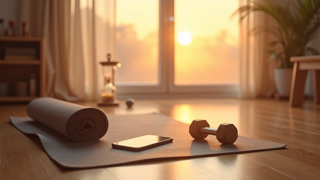 silent morning workout recording